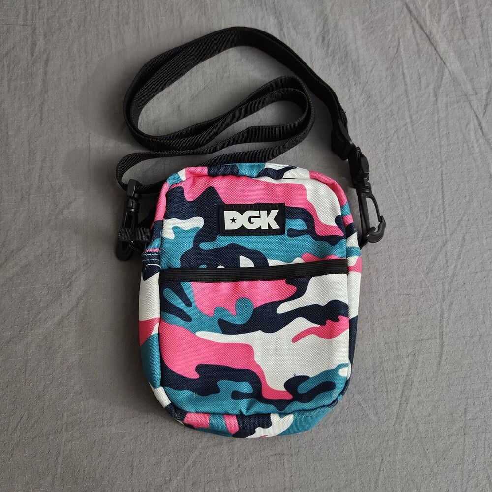 DGK Shoulder Bag Camouflage Skateboard Skate Cross Body BMX Dirt Bike Technology